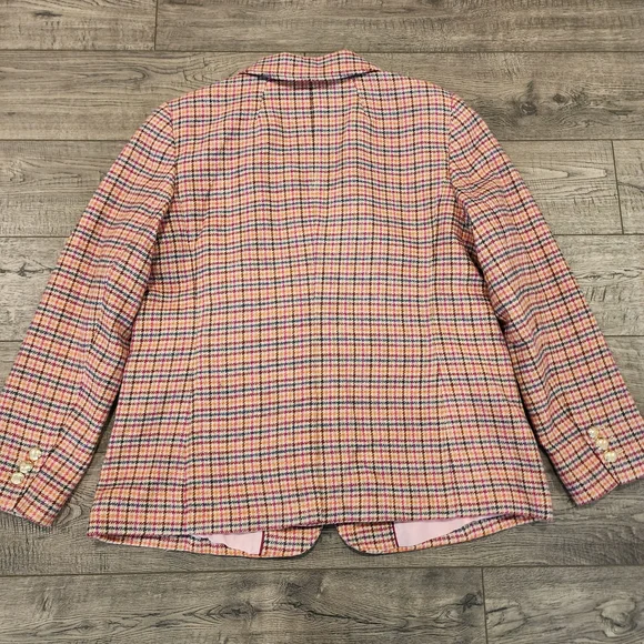 Talbots Women's Classic Shetland Blazer Apple Plaid Size 16 NWT - Picture 11 of 14